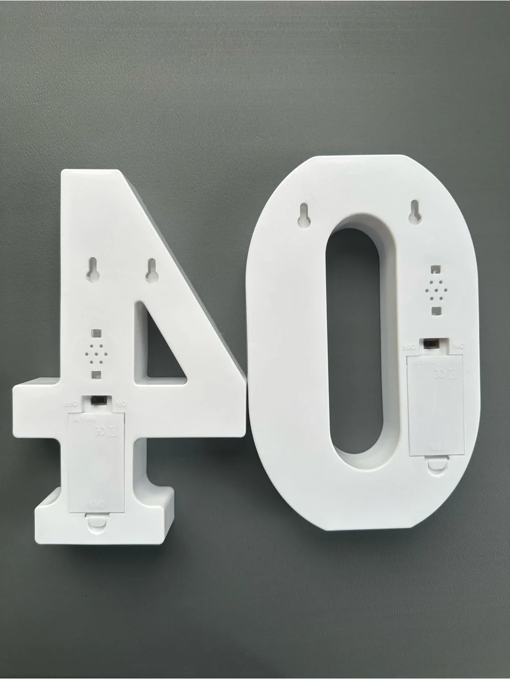 White LED Number 40 Party Marquee Lights